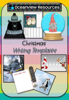 Christmas Writing Templates with stimulus pictures-Portrait 2, image 2