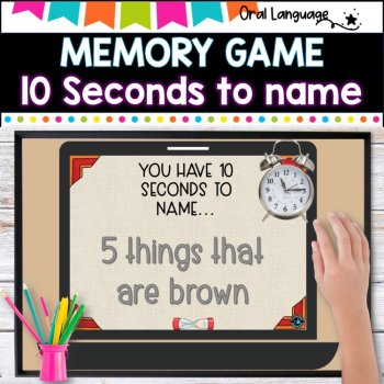 Memory Game l think fast - talk fast l ten seconds to name, image 4