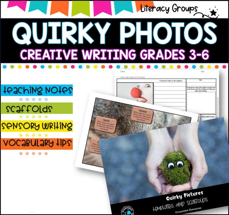 Descriptive Writing |  Fun Picture Prompts | Distance Learning I