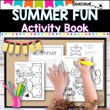 Summer Activity Fun Book I end of year I summer coloring, image 4
