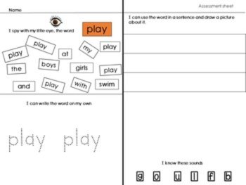 High Frequency Words and initial sounds.   Level 5 l Sight Word Practice, image 3