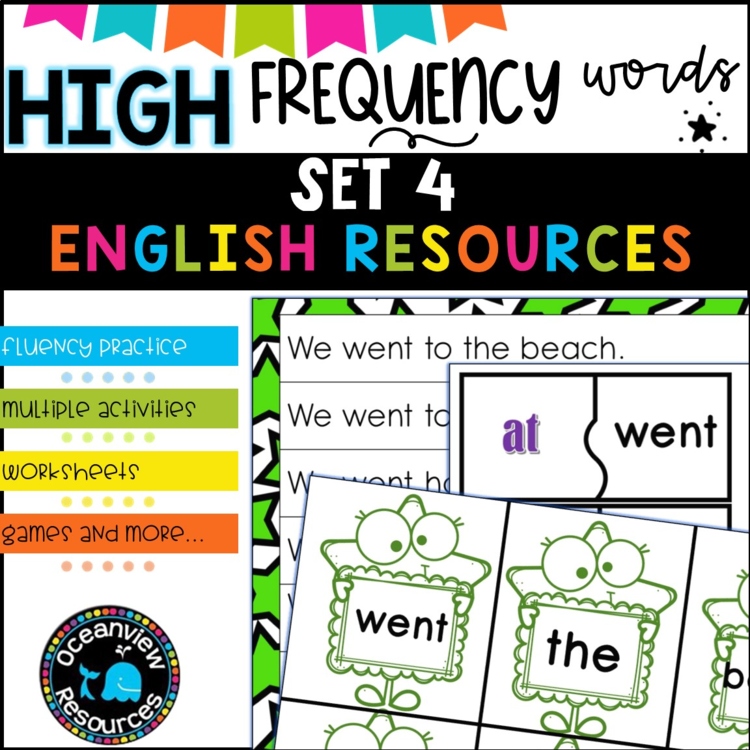 High Frequency Words and initial sounds.  SET  4 l Sight Word Practice