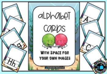 Sea Themed Alphabet Posters with no picture clues., image 2