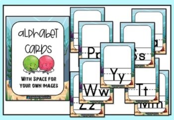 Sea Themed Alphabet Posters with no picture clues., image 3