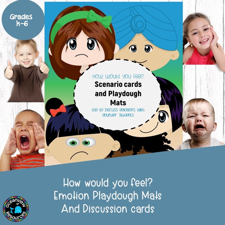 Emotions and Feelings-Play mats and discussion cards