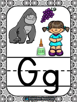 Alphabet cards with Pictures Classroom Decor, image 4