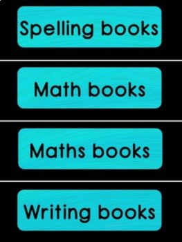 Classroom Tub Labels - Blue Wash Design, image 3