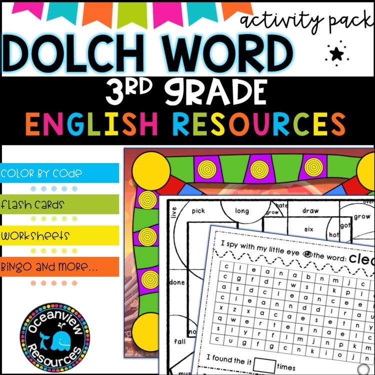 DOLCH WORD I SIGHT WORDS I ACTIVITY PACK I -Grade 3
