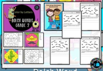 DOLCH WORDS I SIGHT WORDS I Activity Pack - Grade 2, image 2