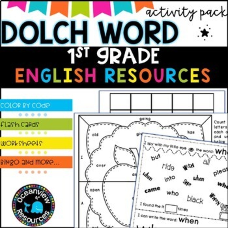 SIGHT WORDS - Activity Pack - Grade 1