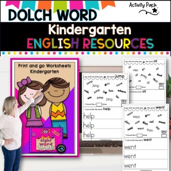 DOLCH WORDS I Sight Words IActivity Pack I KINDERGARTEN, image 2