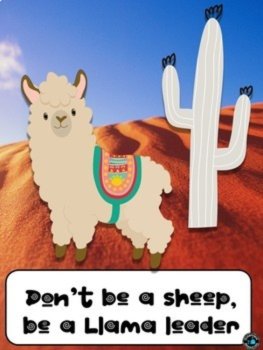 Llama posters for behavior and problem solving, image 3
