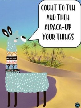 Llama posters for behavior and problem solving, image 4