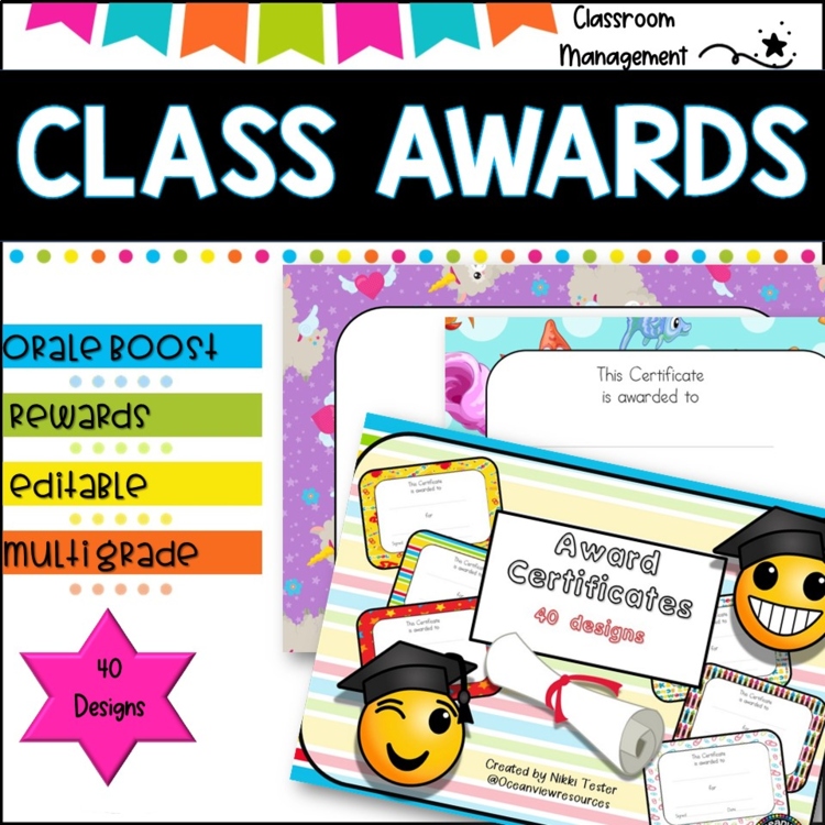Award Certficates- great tool for Behaviour Management