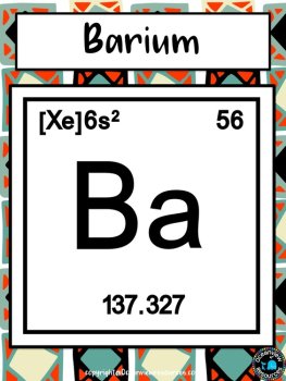 Science Posters- The Periodic Table-Abstract Triangle Design Back to School, image 4