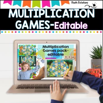 Multiplication Games pack- editable, image 2