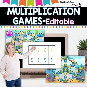 Multiplication Games pack- editable, image 4
