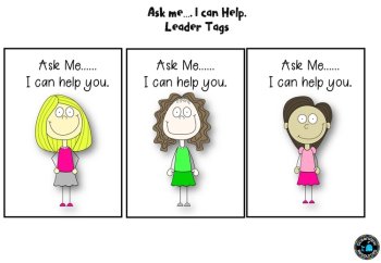 Ask for help tags-Behavior management cards, image 2