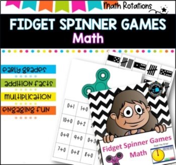 math and literacy games using fidget spinners I ideal for MATH CENTERS, image 4