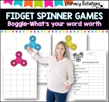 Fidget Spinner literacy games! l  No prep l ideal for literacy groups, image 2