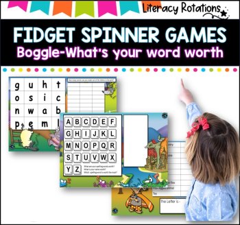 Fidget Spinner literacy games! l  No prep l ideal for literacy groups, image 3