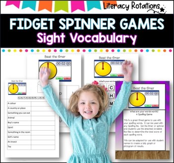 Fidget Spinner literacy games! l  No prep l ideal for literacy groups, image 4
