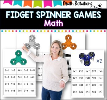 Fidget spinner math games I no prep!! I ideal for math groups and rotations, image 2