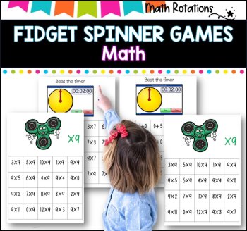 Fidget spinner math games I no prep!! I ideal for math groups and rotations, image 3