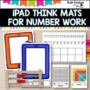 iPad Think mats for Math centers and group rotations, image 2