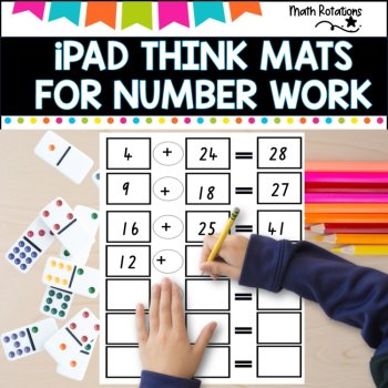 iPad Think mats for Math centers and group rotations, image 3