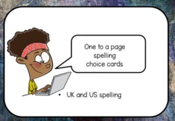 Spelling choices-Multiple Intelligences- for any word list, image 2