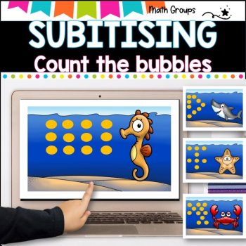 Subitising l Dot pattern recognition l Sea themed l early math, image 4