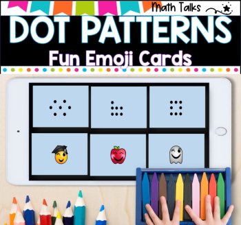 SUBITIZING CARDS I DOT PATTERNS I  with emoji transitions, image 2