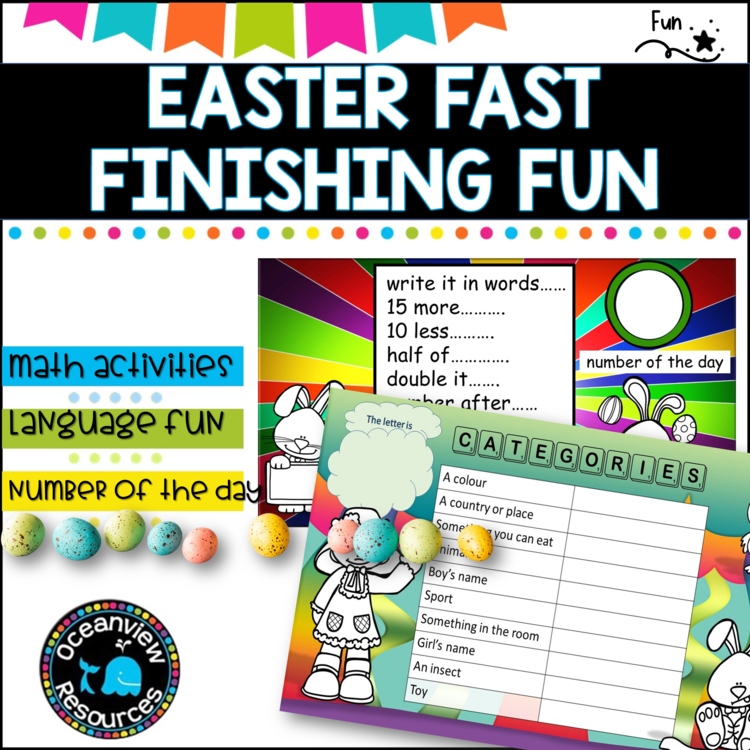 Number and reading  -Easter  Independent work packet