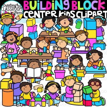 Learning Center Kids 2 Clipart Bundle, image 4