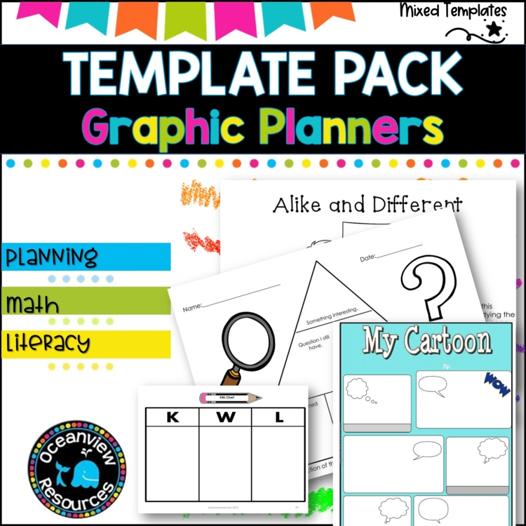 Graphic Organizers- mixed pack for a variety of subjects