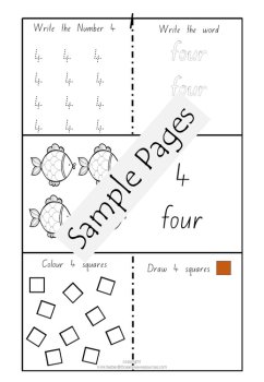 Print and go math worksheets 1-10 for kindergarten, image 4