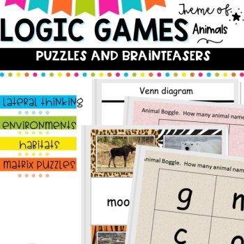 Animal logic games brain teasers-deductive reasoning, image 2