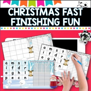 Number and Reading games - Christmas Independent work packet, image 2