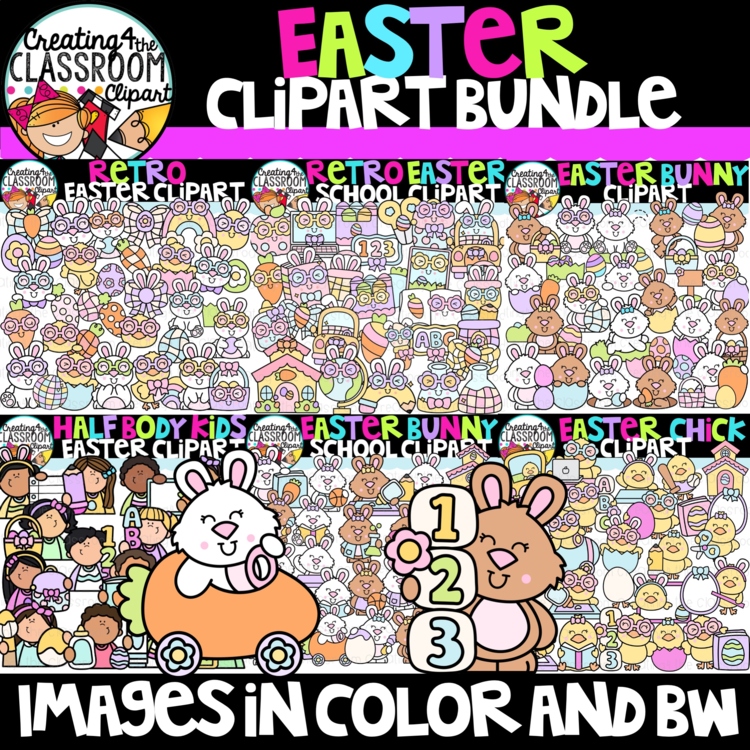 Easter Clipart Bundle | Easter Clipart for crafts and activities