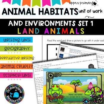 Marine /Ocean study and Animal units for Upper Primary SUB PACK ideas Worksheets, image 2