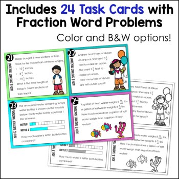 Adding and Subtracting Fractions Word Problems, image 2