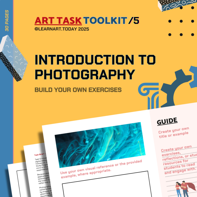 Photography Toolkit | Customizable Worksheets | Middle & High School