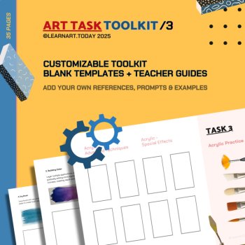 Painting Toolkit | Customizable Worksheets | Middle & High School, image 2