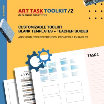 Dry Mediums Toolkit | Customizable Worksheets | Middle & High School, image 2