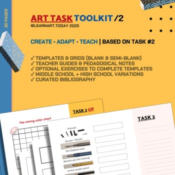 Dry Mediums Toolkit | Customizable Worksheets | Middle & High School, image 3