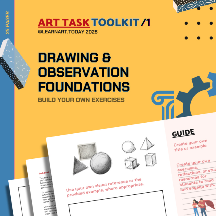 Drawing & Observation Toolkit | Customizable Worksheets | Middle & High School