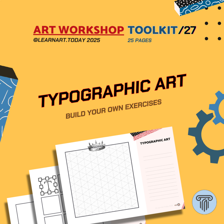 Typographic Art Toolkit | Customizable Worksheets | Middle & High School
