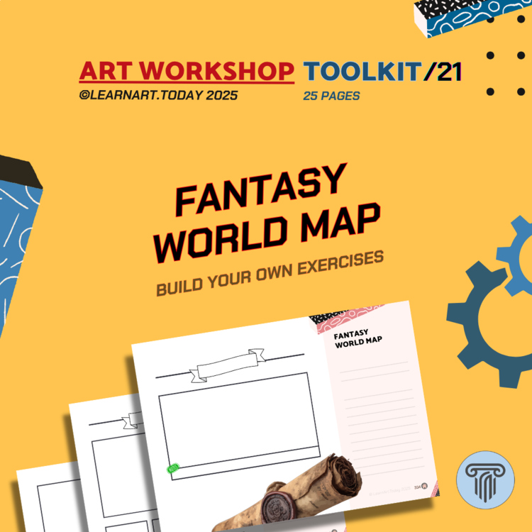 Fantasy Map Toolkit | Customizable Worksheets | Middle & High School