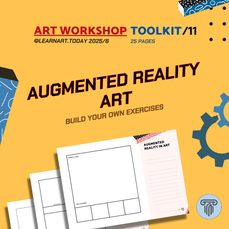 AR Art Augmented Reality Toolkit | Customizable Worksheets | Middle High School